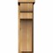 Ekena Millwork Yorktown Rough Sawn Corbel w/Backplate, Western Red Cedar, 8"W x 14"D x 26"H COR08X14X26YOR01RWR - alternate 4